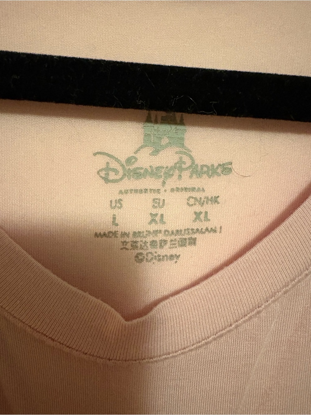 Official Disney Parks Kissing Mickey & Minnie Mouse Layered T-Shirt - Picture 3 of 4